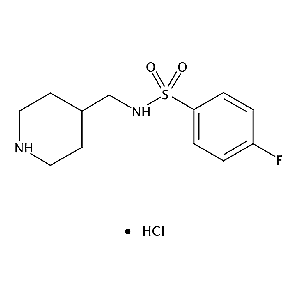 RHAWN 4-Fluoro-N-(piperidin-4-ylmethyl)benzenesulfonamide hydrochloride