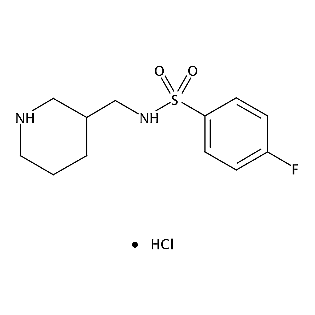 RHAWN 4-Fluoro-N-(piperidin-3-ylmethyl)benzenesulfonamide hydrochloride