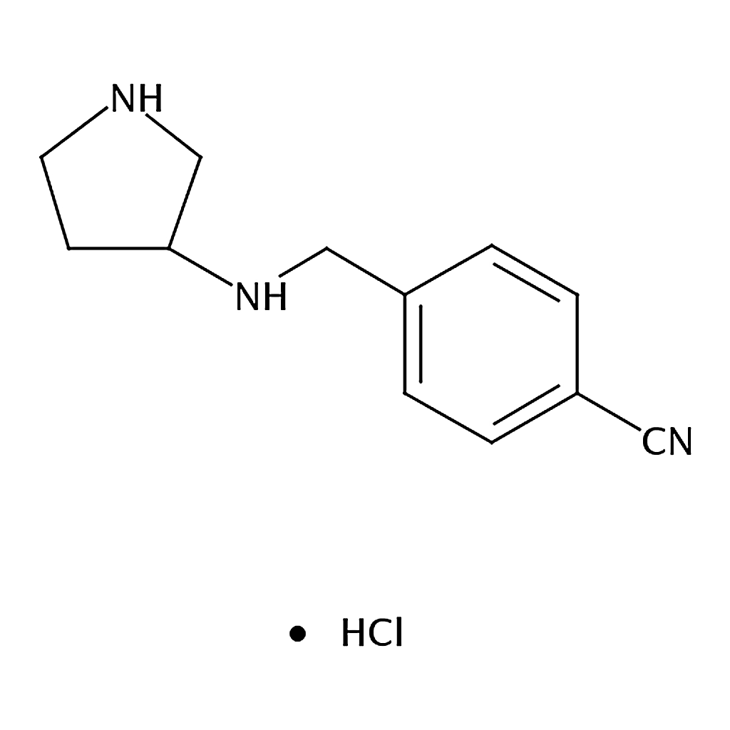RHAWN 4-((Pyrrolidin-3-ylamino)methyl)benzonitrile hydrochloride