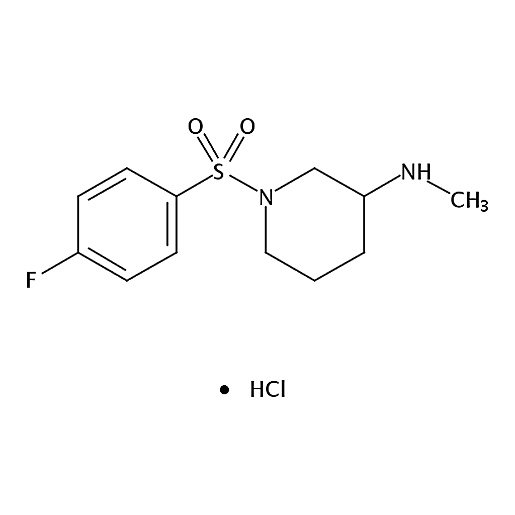 RHAWN 1-((4-Fluorophenyl)sulfonyl)-N-methylpiperidin-3-amine hydrochloride