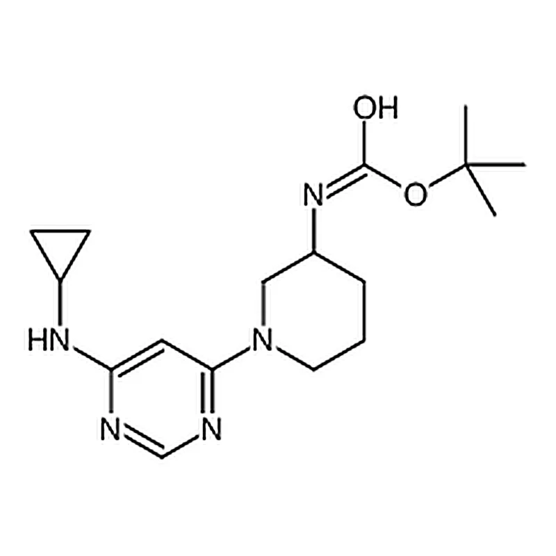 RHAWN tert-Butyl (1-(6-(cyclopropylamino)pyrimidin-4-yl)piperidin-3-yl)carbamate
