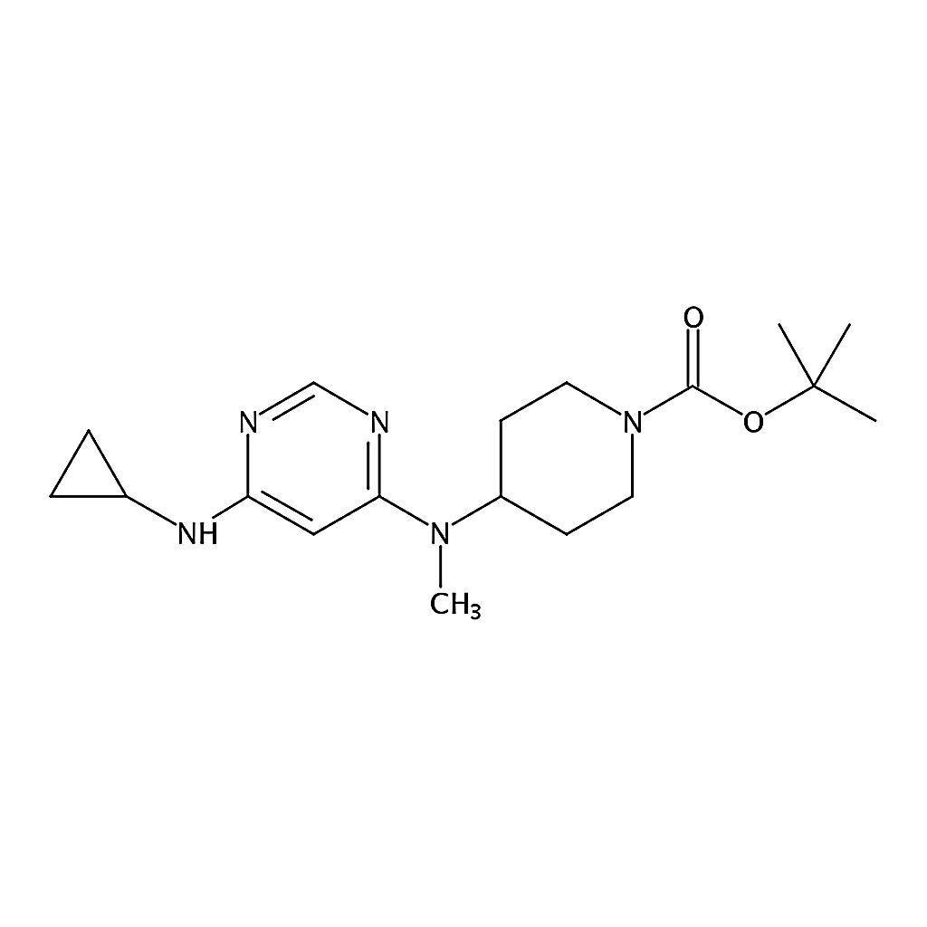 RHAWN tert-Butyl 4-((6-(cyclopropylamino)pyrimidin-4-yl)(methyl)amino)piperidine-1-carboxylate