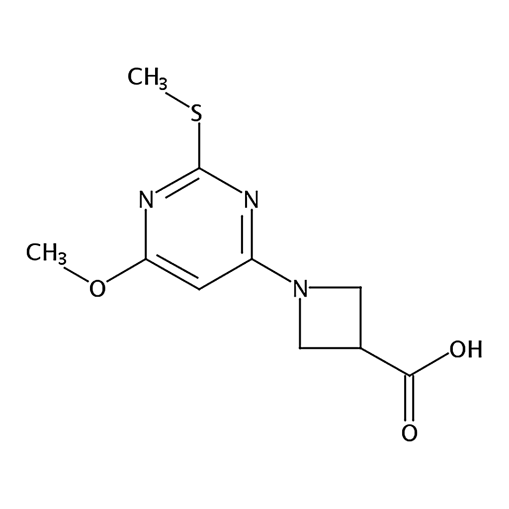 RHAWN 1-(6-Methoxy-2-(methylthio)pyrimidin-4-yl)azetidine-3-carboxylic acid