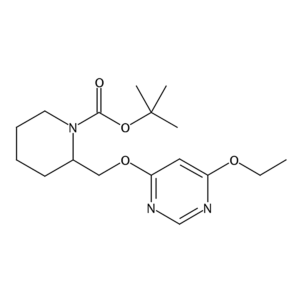 RHAWN tert-Butyl 2-(((6-ethoxypyrimidin-4-yl)oxy)methyl)piperidine-1-carboxylate