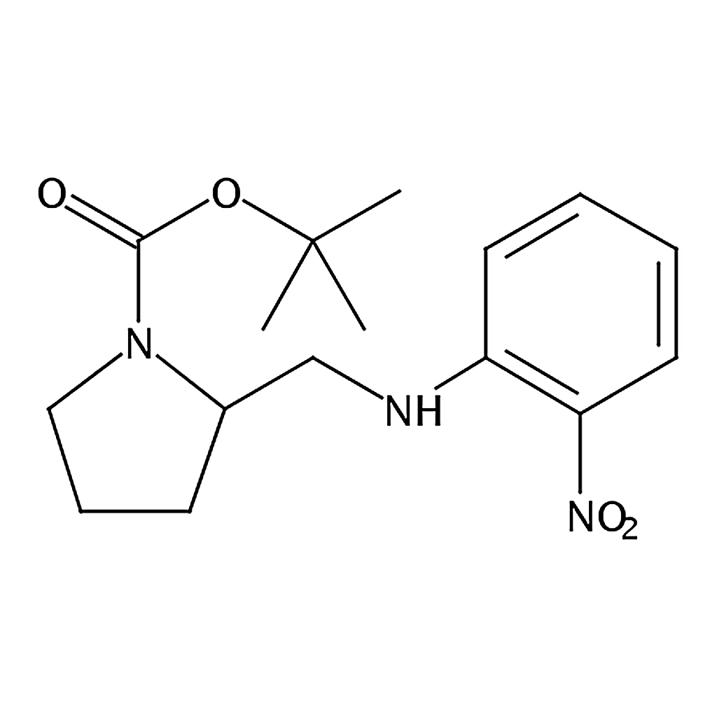 RHAWN tert-Butyl 2-(((2-nitrophenyl)amino)methyl)pyrrolidine-1-carboxylate