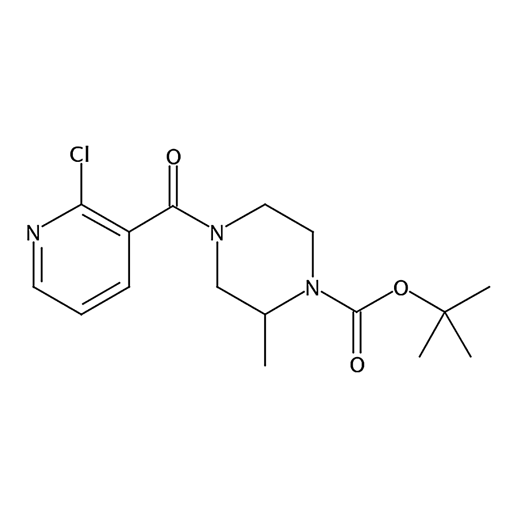 RHAWN tert-Butyl 4-(2-chloronicotinoyl)-2-methylpiperazine-1-carboxylate