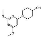 RHAWN 1-(6-Methoxy-2-(methylthio)pyrimidin-4-yl)piperidin-4-ol