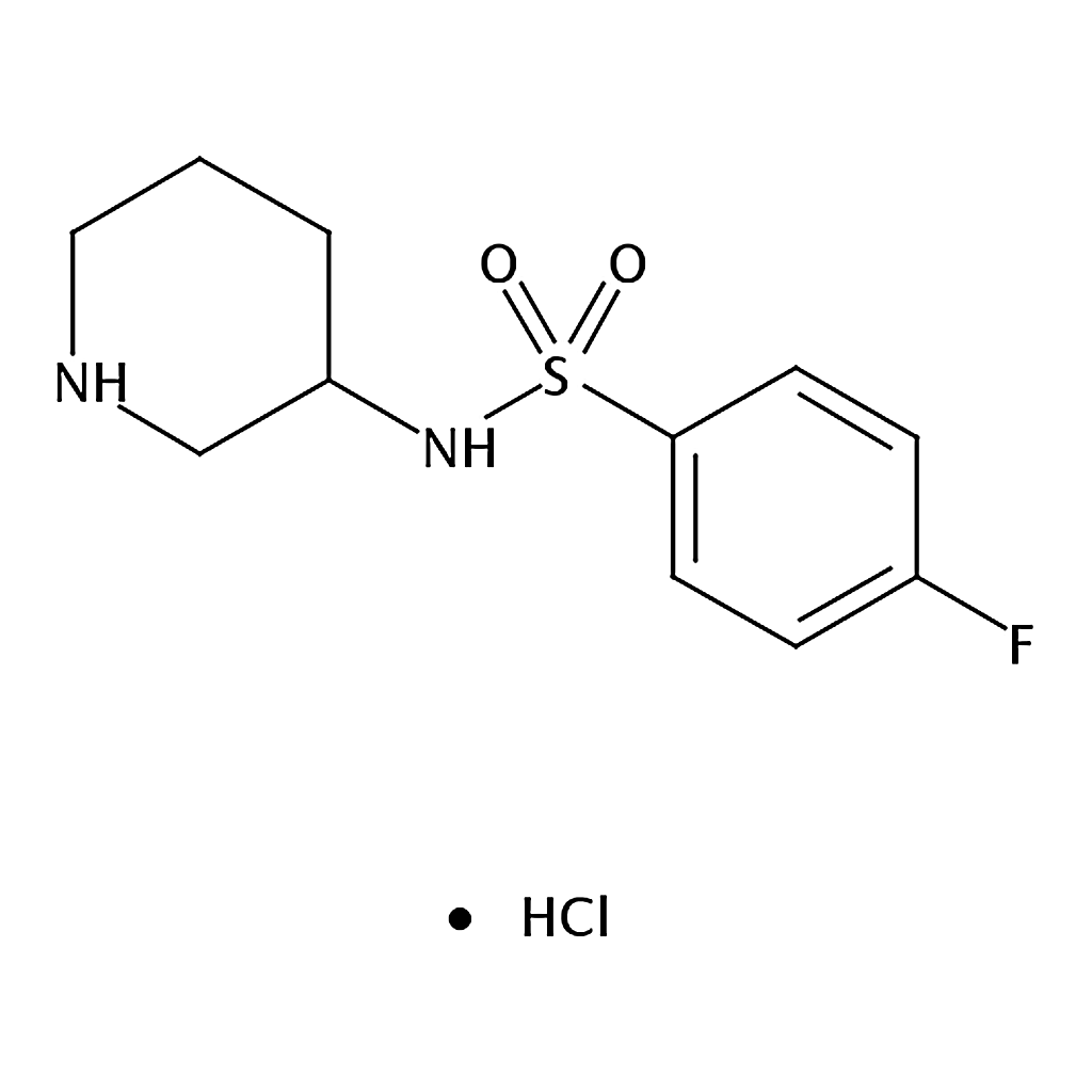 RHAWN 4-Fluoro-N-(piperidin-3-yl)benzenesulfonamide hydrochloride