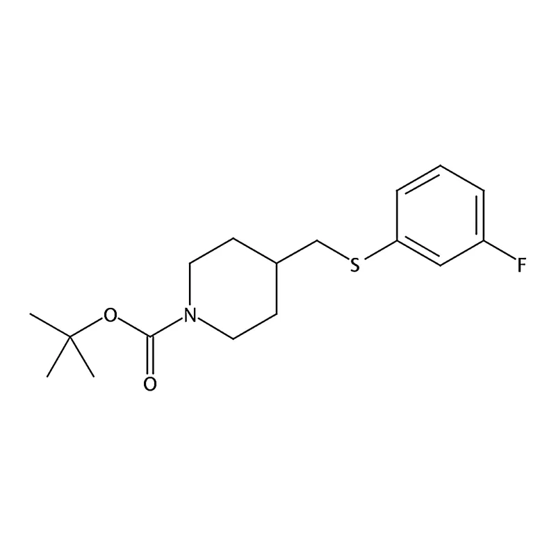RHAWN tert-Butyl 4-(((3-fluorophenyl)thio)methyl)piperidine-1-carboxylate
