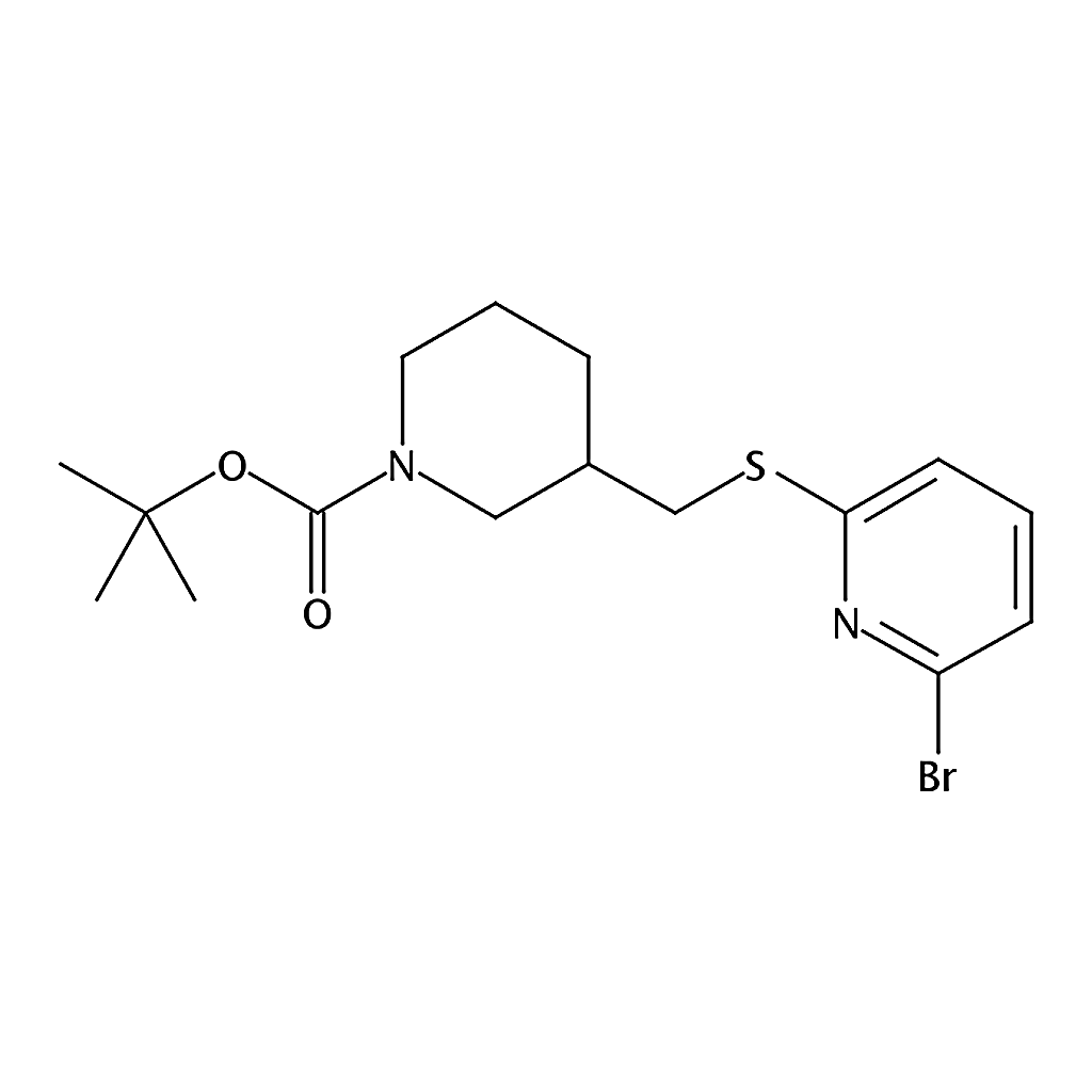RHAWN 3-(6-BroMo-pyridin-2-ylsulfanylMethyl)-piperidine-1-carboxylic acid tert-butyl ester