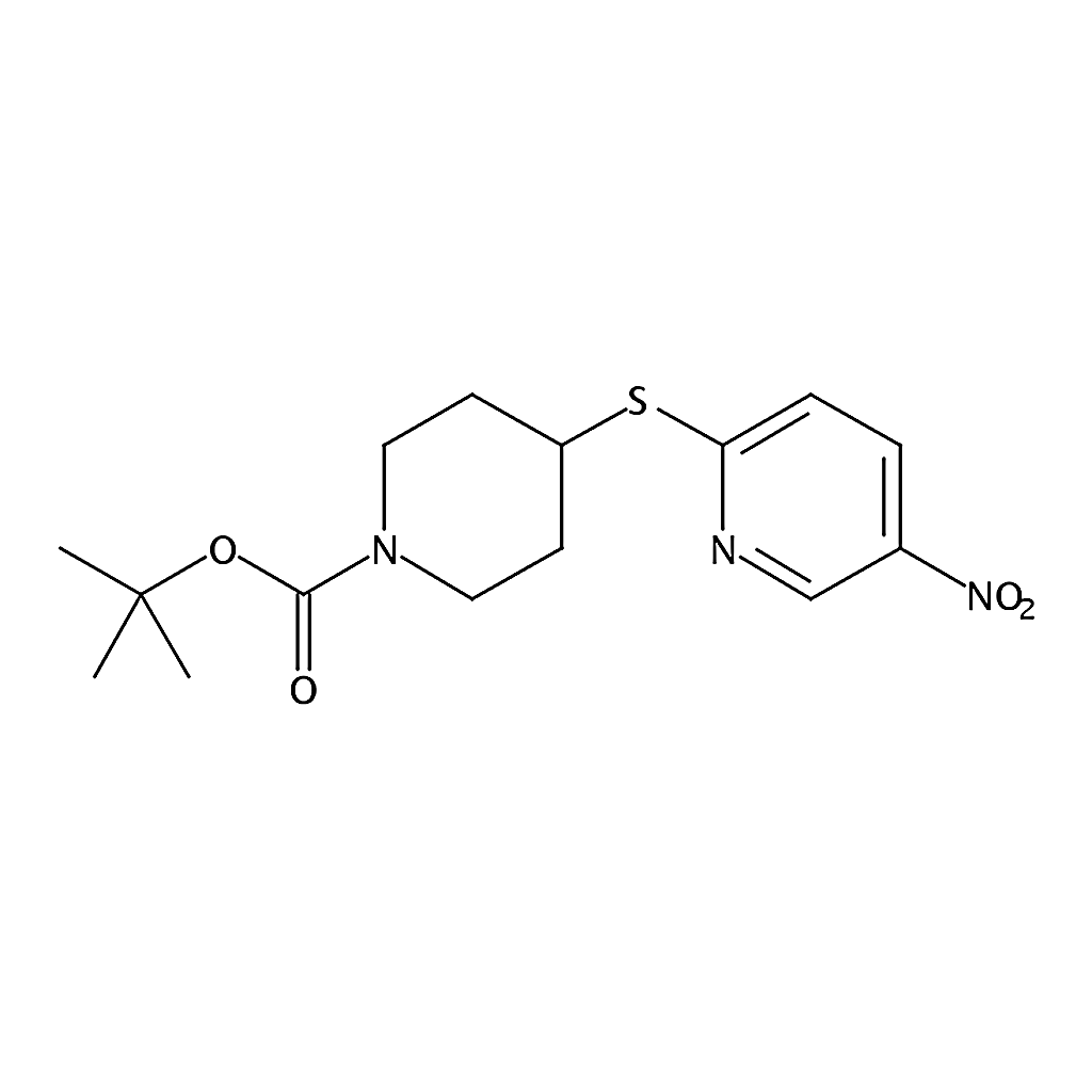 RHAWN tert-Butyl 4-((5-nitropyridin-2-yl)thio)piperidine-1-carboxylate