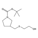RHAWN tert-Butyl 3-(((2-hydroxyethyl)thio)methyl)pyrrolidine-1-carboxylate