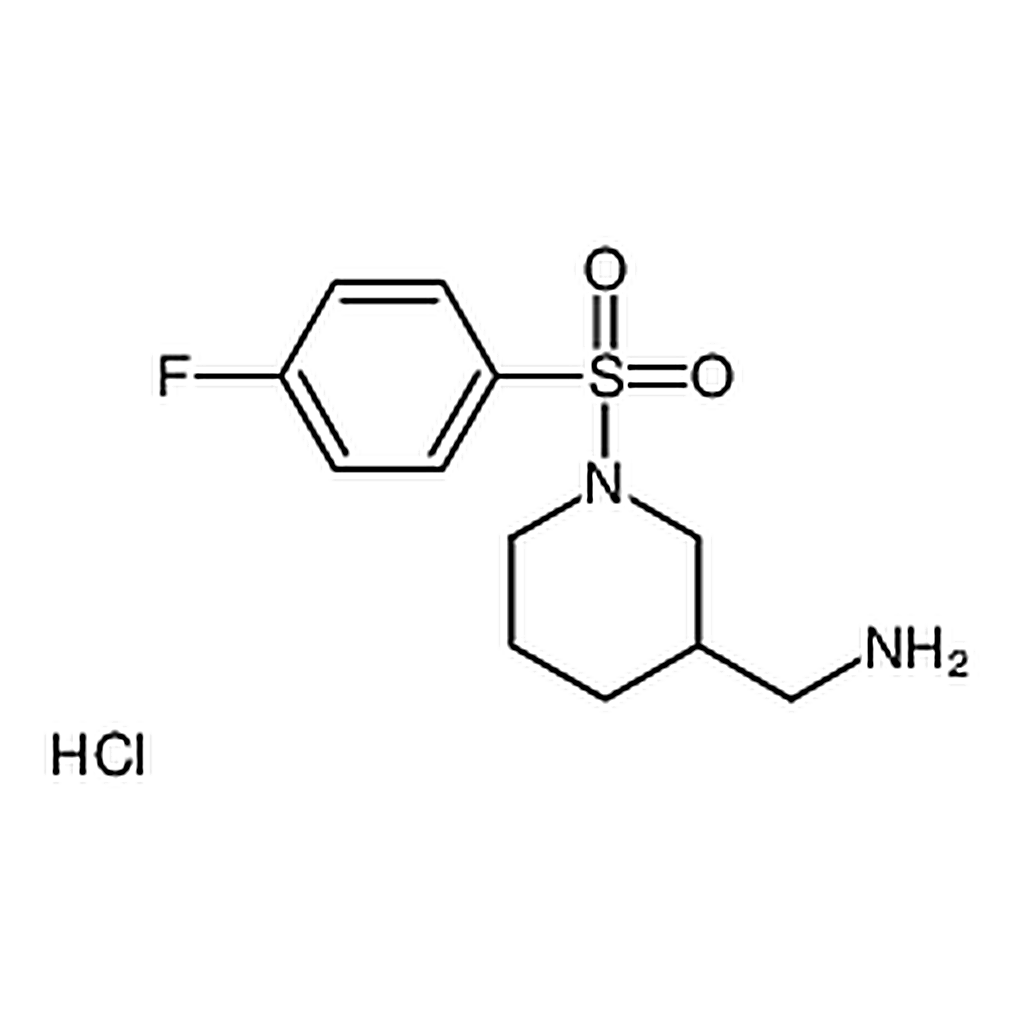 RHAWN (1-((4-Fluorophenyl)sulfonyl)piperidin-3-yl)methanamine hydrochloride