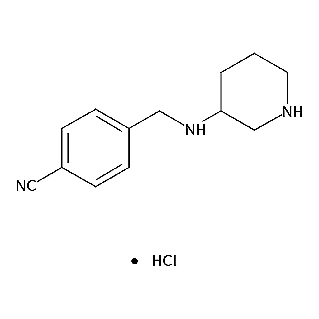 RHAWN 4-((Piperidin-3-ylamino)methyl)benzonitrile hydrochloride