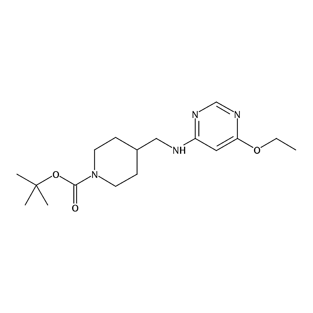 RHAWN tert-Butyl 4-(((6-ethoxypyrimidin-4-yl)amino)methyl)piperidine-1-carboxylate
