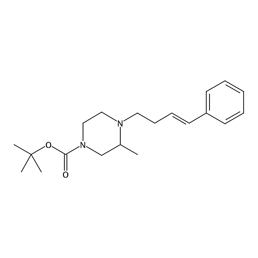 RHAWN (E)-tert-Butyl 3-methyl-4-(4-phenylbut-3-en-1-yl)piperazine-1-carboxylate