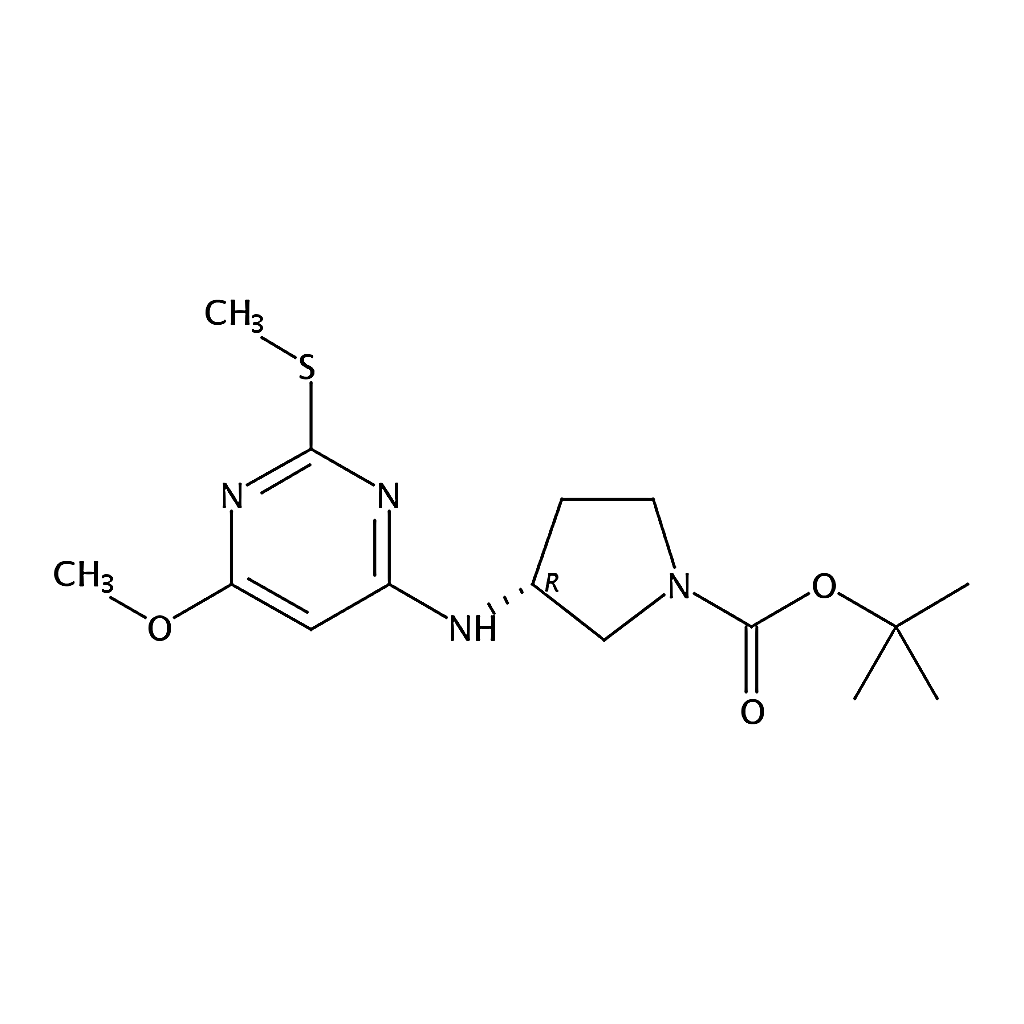 RHAWN (R)-tert-Butyl 3-((6-methoxy-2-(methylthio)pyrimidin-4-yl)amino)pyrrolidine-1-carboxylate