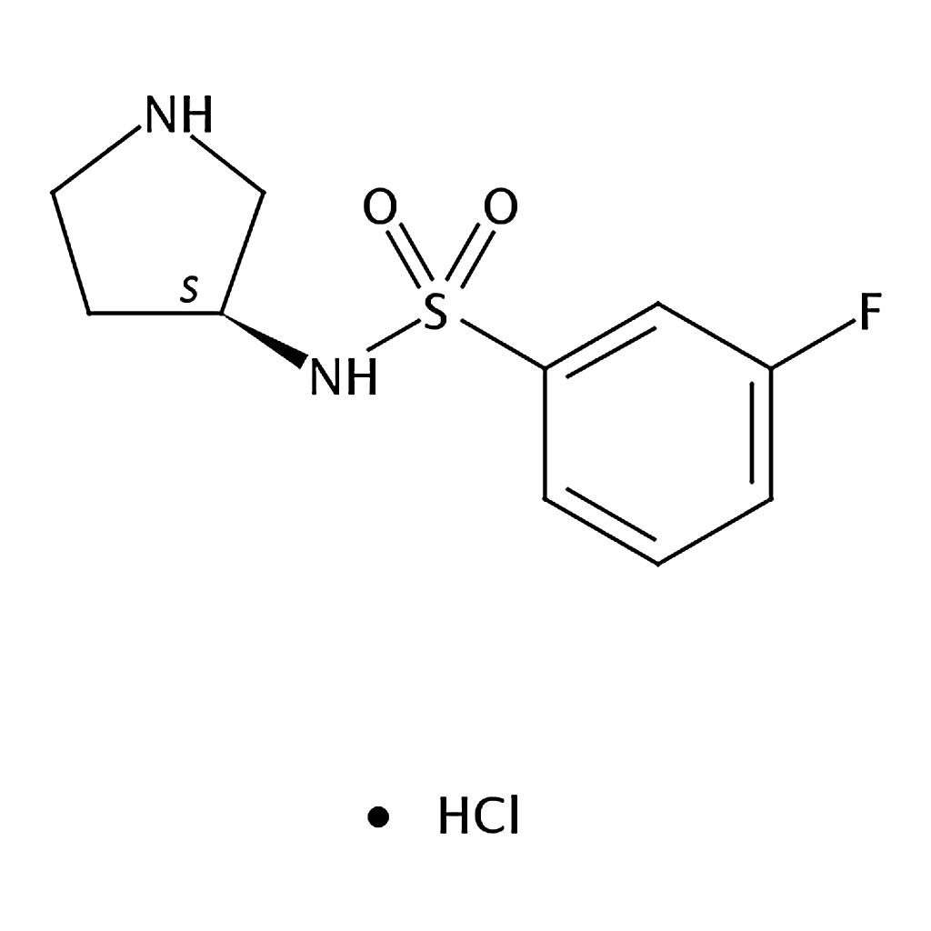 RHAWN (S)-3-Fluoro-N-(pyrrolidin-3-yl)benzenesulfonamide hydrochloride