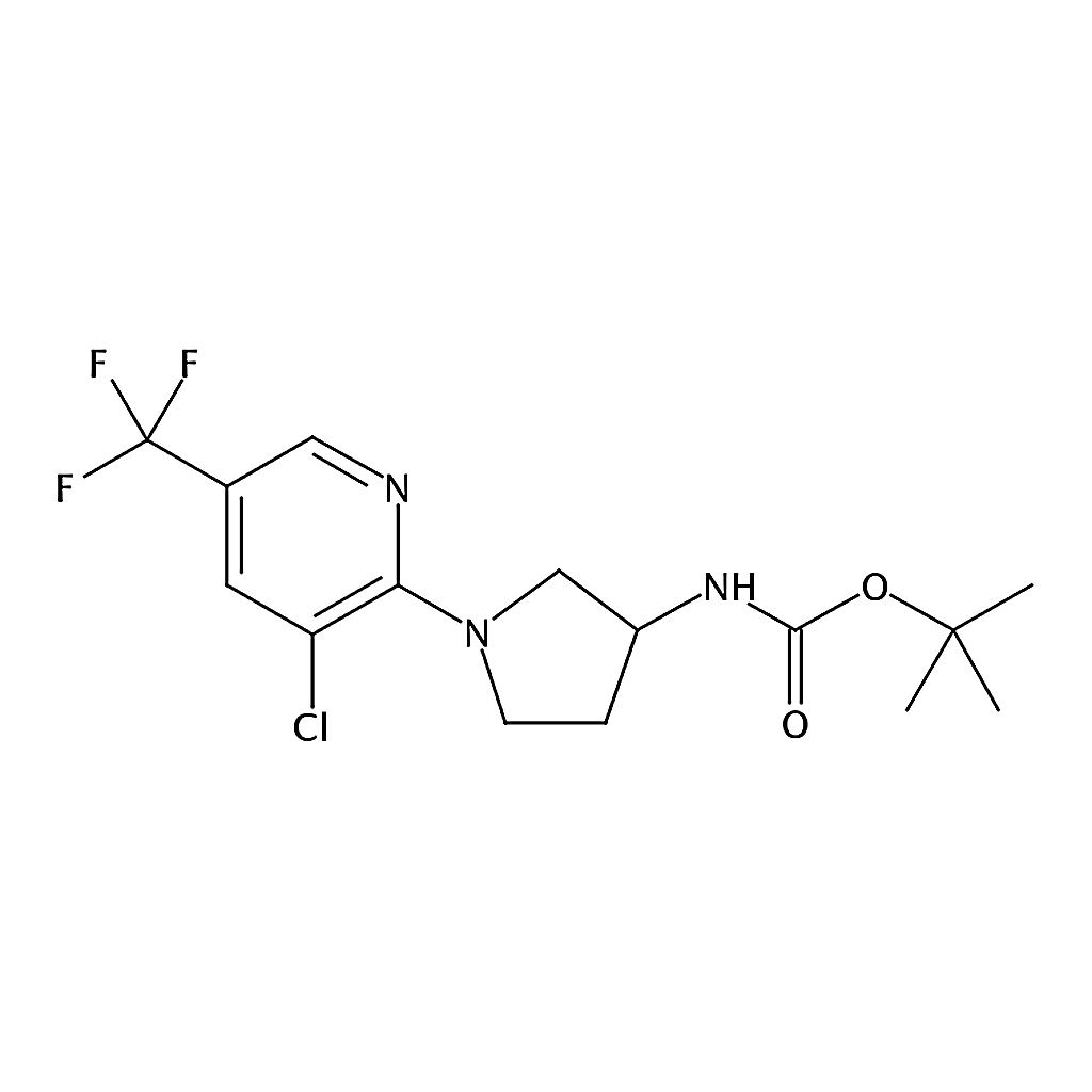 RHAWN tert-Butyl (1-(3-chloro-5-(trifluoromethyl)pyridin-2-yl)pyrrolidin-3-yl)carbamate
