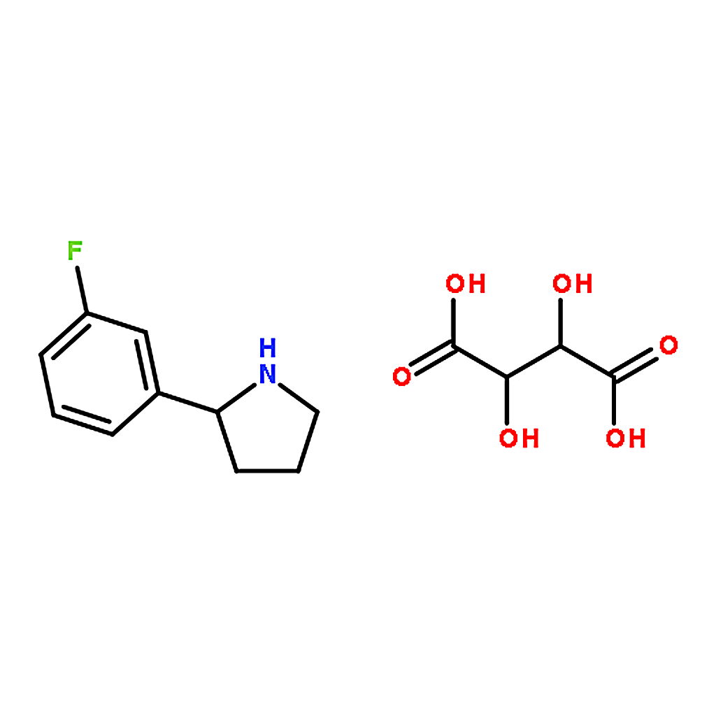 RHAWN (S)-2-(3-Fluorophenyl)pyrrolidine D-Tartrate