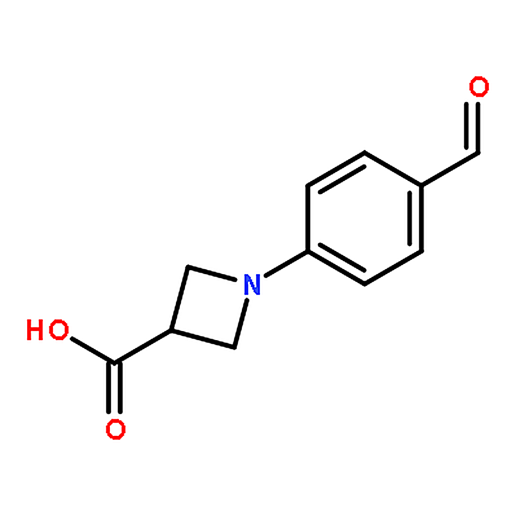 RHAWN 1-(4-Formylphenyl)azetidine-3-carboxylic acid