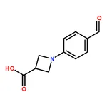 RHAWN 1-(4-Formylphenyl)azetidine-3-carboxylic acid