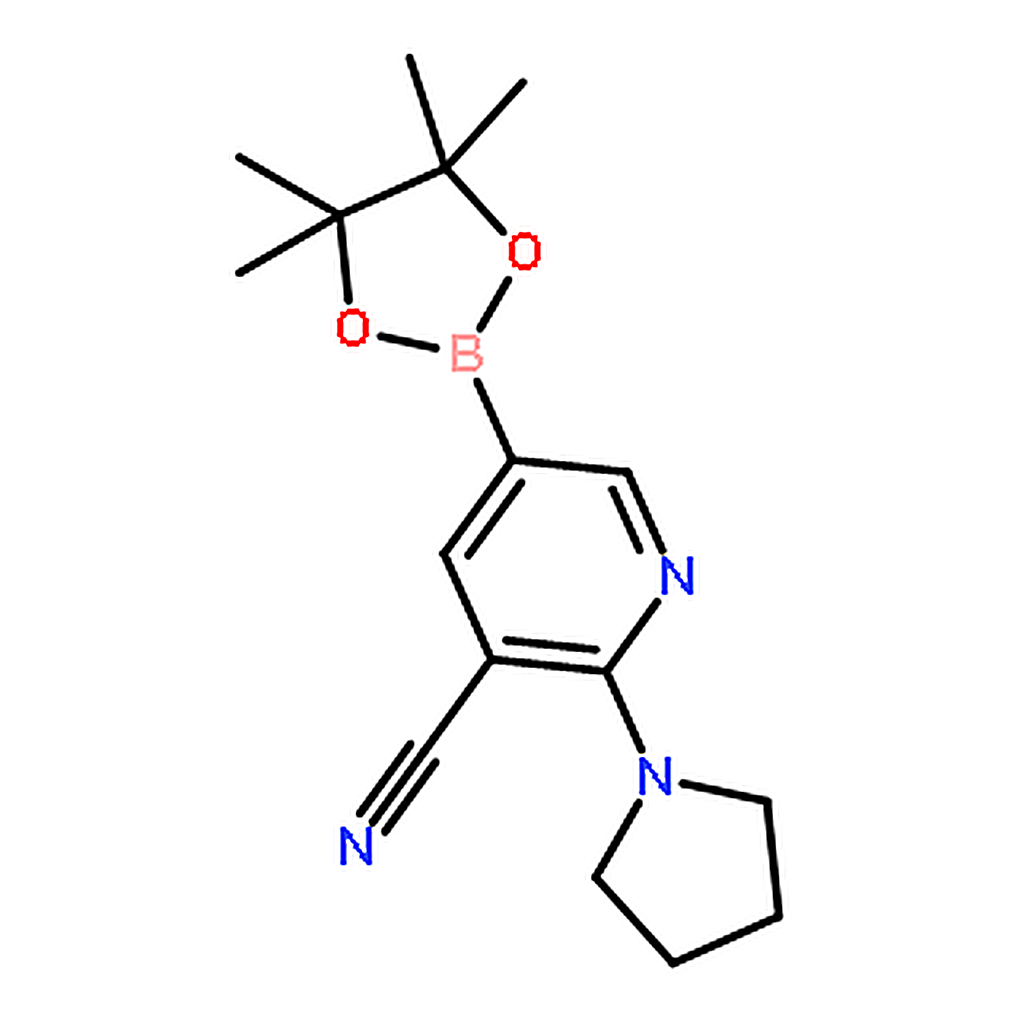 RHAWN 2-(Pyrrolidin-1-yl)-5-(4,4,5,5-tetramethyl-1,3,2-dioxaborolan-2-yl)nicotinonitrile