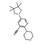 RHAWN 2-Morpholino-5-(4,4,5,5-tetramethyl-1,3,2-dioxaborolan-2-yl)nicotinonitrile
