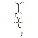 RHAWN (E)-2-(4-((2-Cyanovinyl)sulfonyl)phenyl)-2-methylpropanoic acid