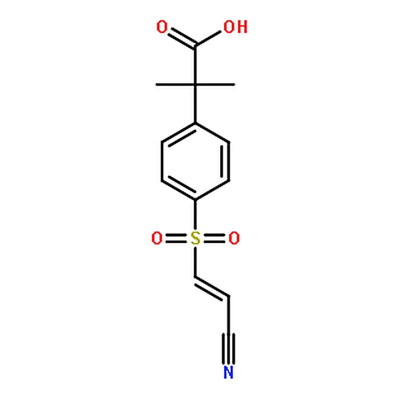 RHAWN (E)-2-(4-((2-Cyanovinyl)sulfonyl)phenyl)-2-methylpropanoic acid