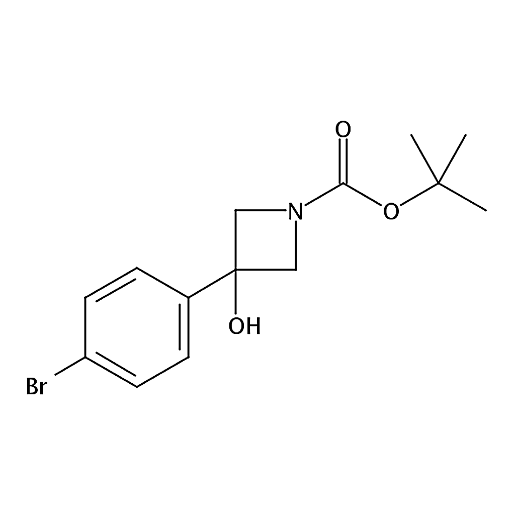 RHAWN tert-Butyl 3-(4-bromophenyl)-3-hydroxyazetidine-1-carboxylate