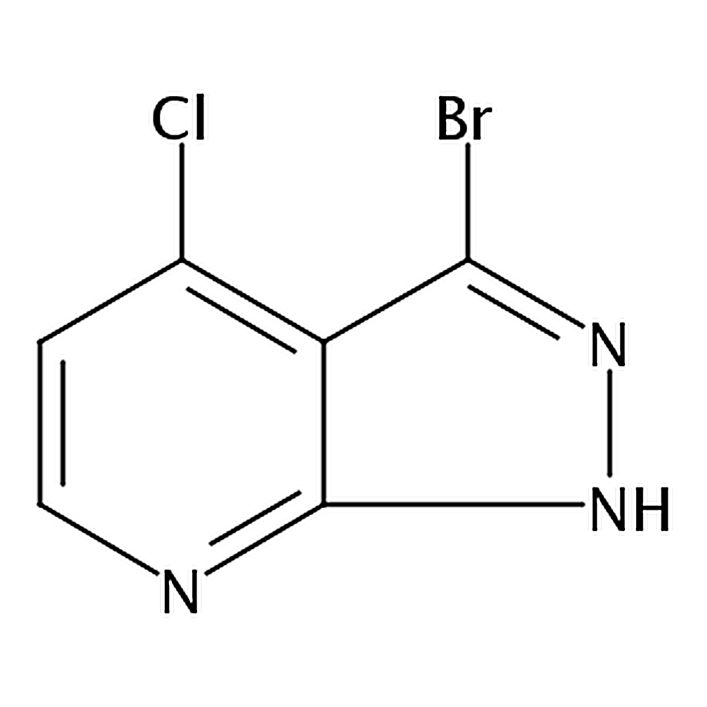 RHAWN 3-Bromo-4-chloro-1H-pyrazolo[3,4-b]pyridine