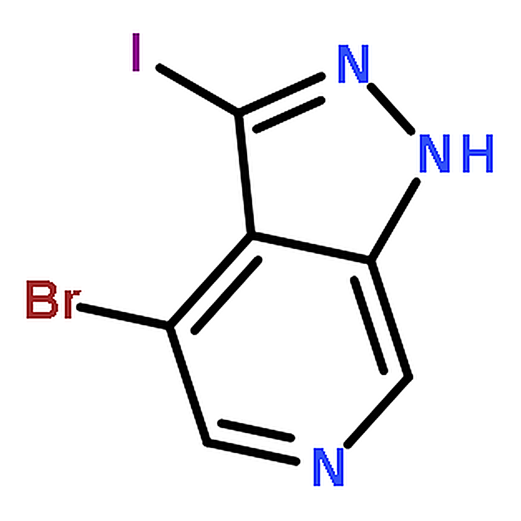 RHAWN 4-Bromo-3-iodo-1H-pyrazolo[3,4-c]pyridine