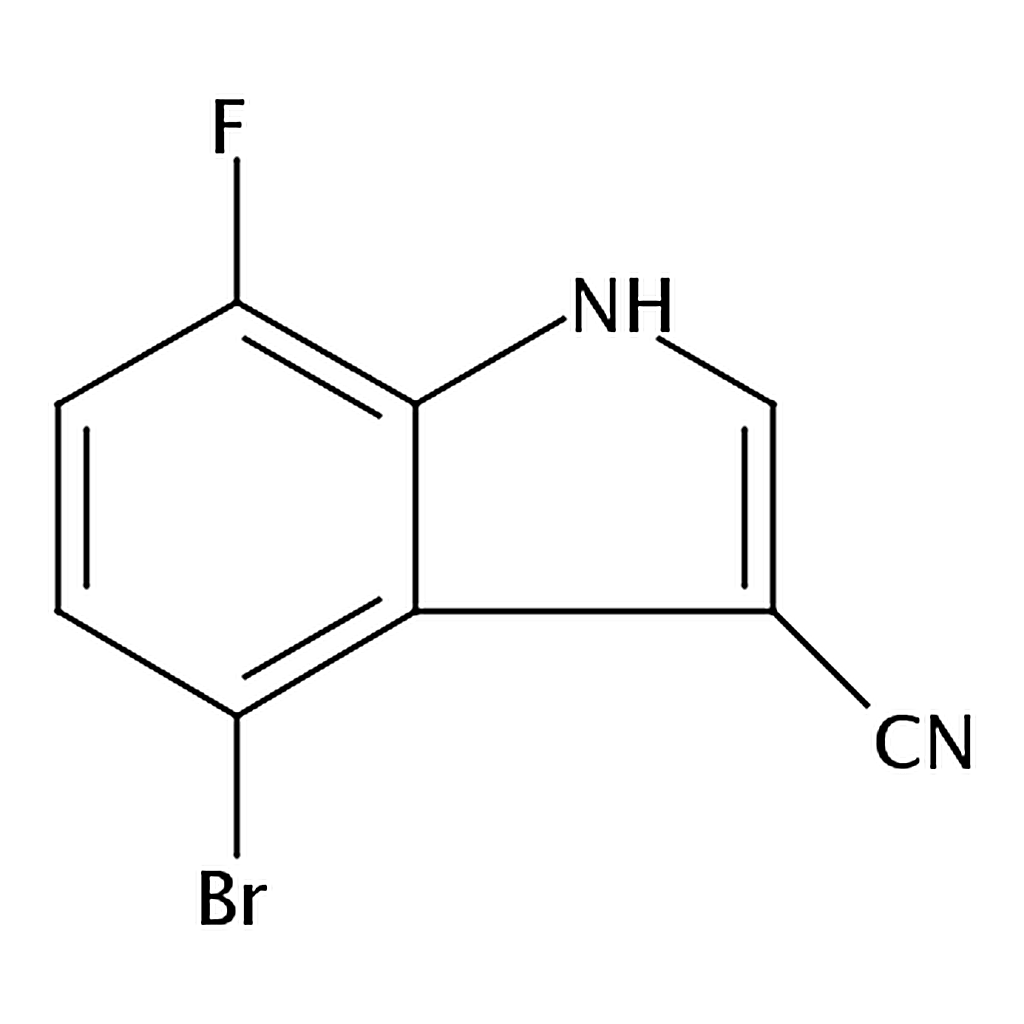 RHAWN 4-Bromo-7-fluoro-1H-indole-3-carbonitrile