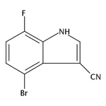 RHAWN 4-Bromo-7-fluoro-1H-indole-3-carbonitrile