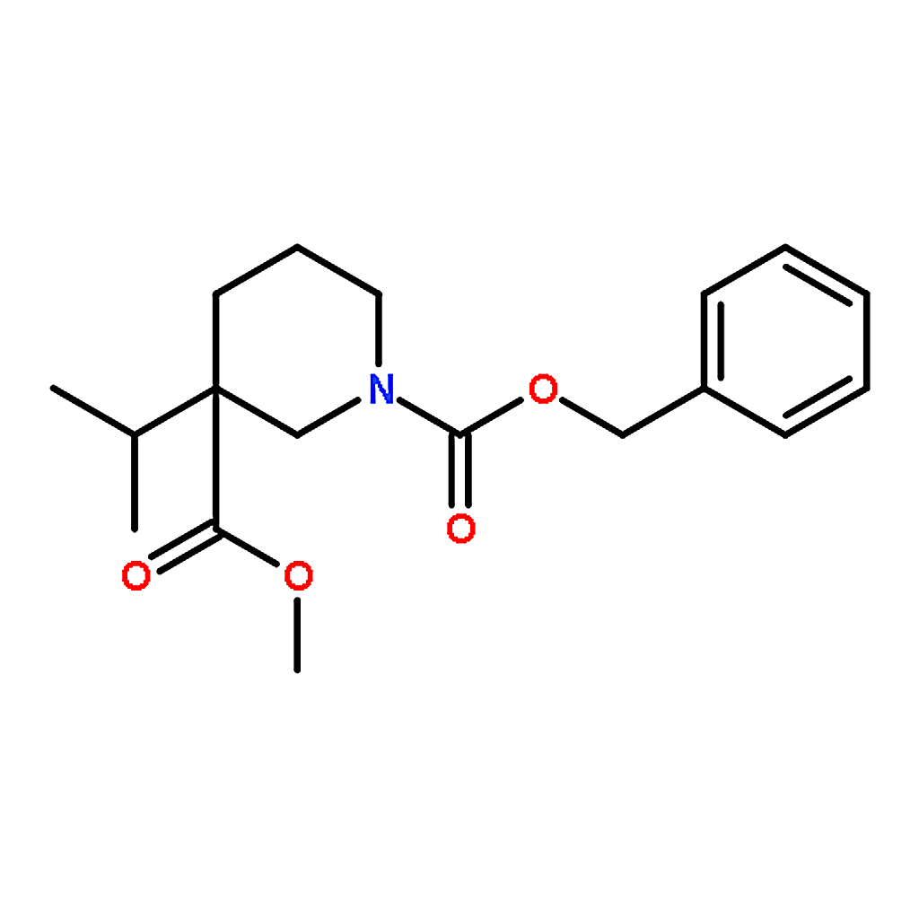RHAWN Methyl 1-Cbz-3-isopropylpiperidine-3-carboxylate