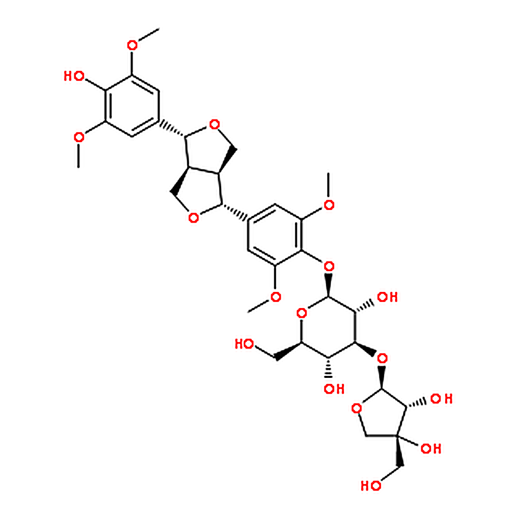 RHAWN (-)-Syringaresnol-4-O--D-apiofuranosyl-(1∪2)--D-glucopyranoside