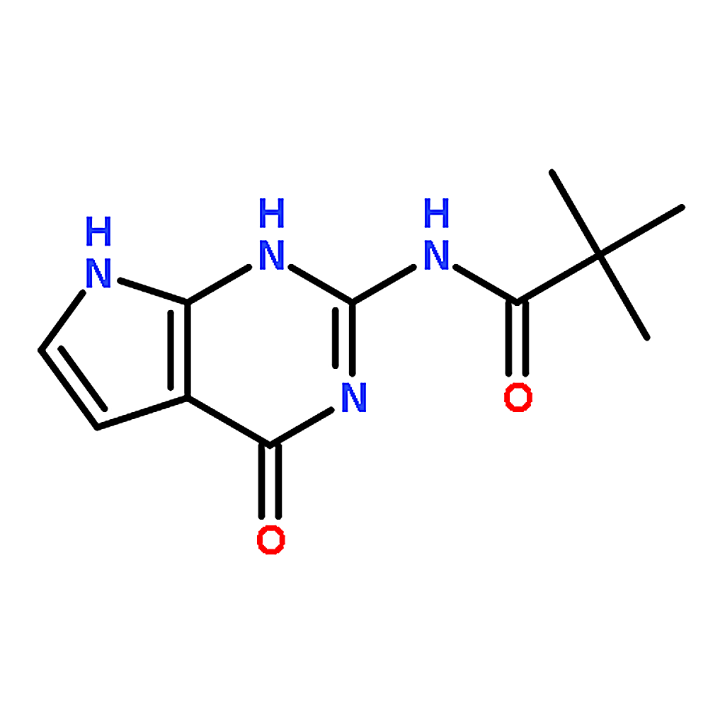 RHAWN N-(4-Oxo-4，7-dihydro-1H-pyrrolo[2，3-d]pyrimidin-2-yl)pivalamide
