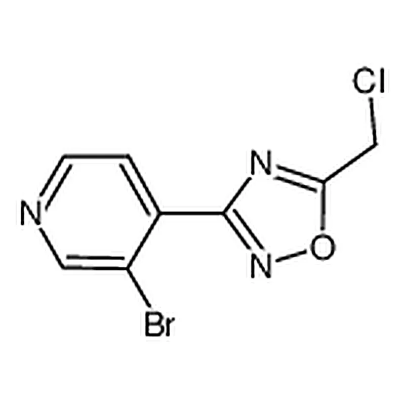 RHAWN 3-(3-Bromopyridin-4-yl)-5-(chloromethyl)-1,2,4-oxadiazole