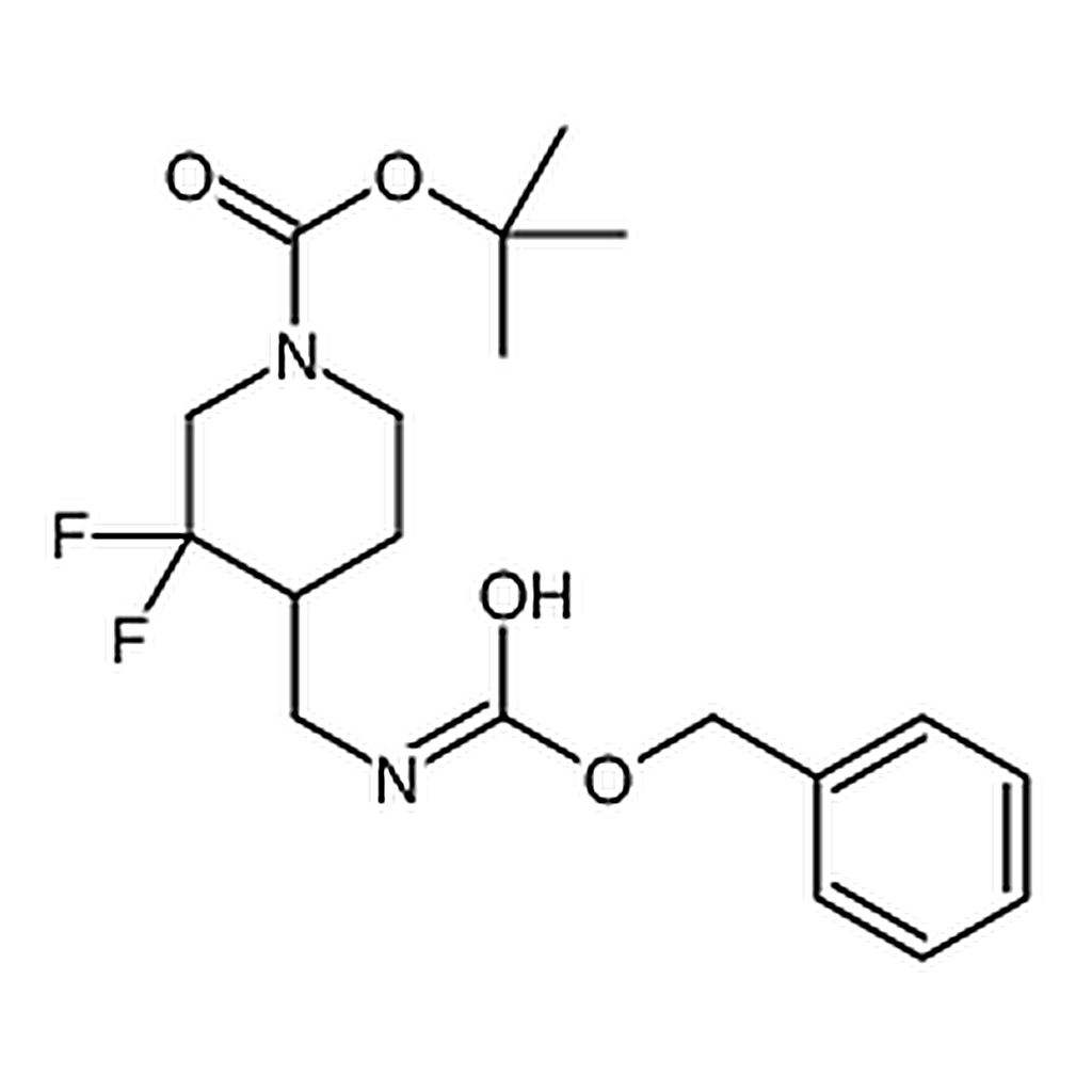 RHAWN tert-Butyl 4-((((benzyloxy)carbonyl)amino)methyl)-3,3-difluoropiperidine-1-carboxylate