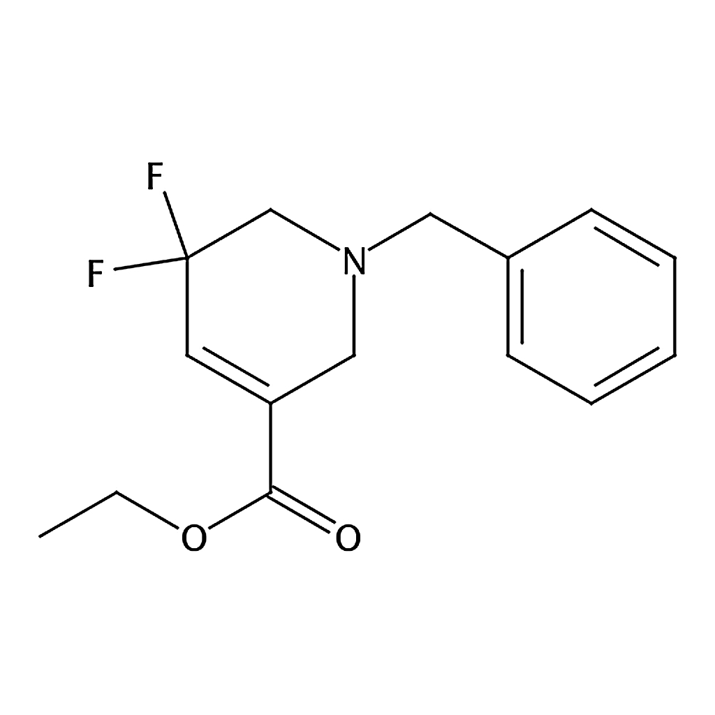RHAWN Ethyl 1-benzyl-5,5-difluoro-1,2,5,6-tetrahydropyridine-3-carboxylate