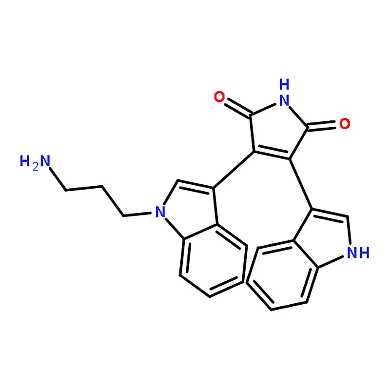RHAWN 3-(1-(3-Aminopropyl)-1H-indol-3-yl)-4-(1H-indol-3-yl)-1H-pyrrole-2,5-dione