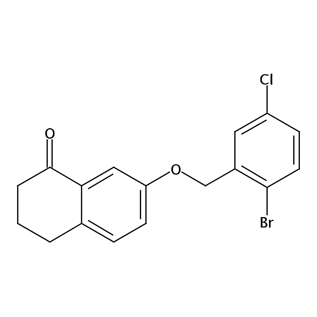 RHAWN 7-((2-Bromo-5-chlorobenzyl)oxy)-3,4-dihydronaphthalen-1(2H)-one
