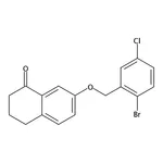 RHAWN 7-((2-Bromo-5-chlorobenzyl)oxy)-3,4-dihydronaphthalen-1(2H)-one