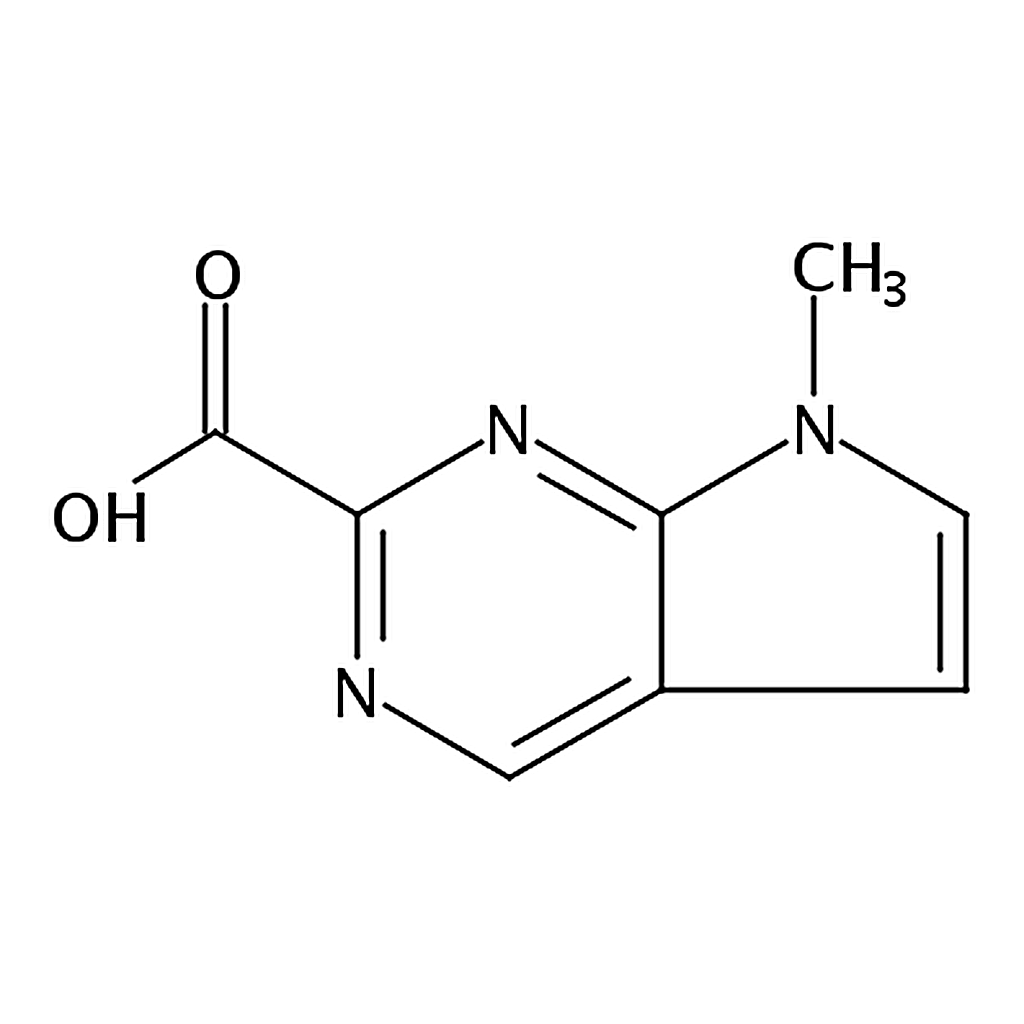 RHAWN 7-Methyl-7H-pyrrolo[2,3-d]pyrimidine-2-carboxylic acid
