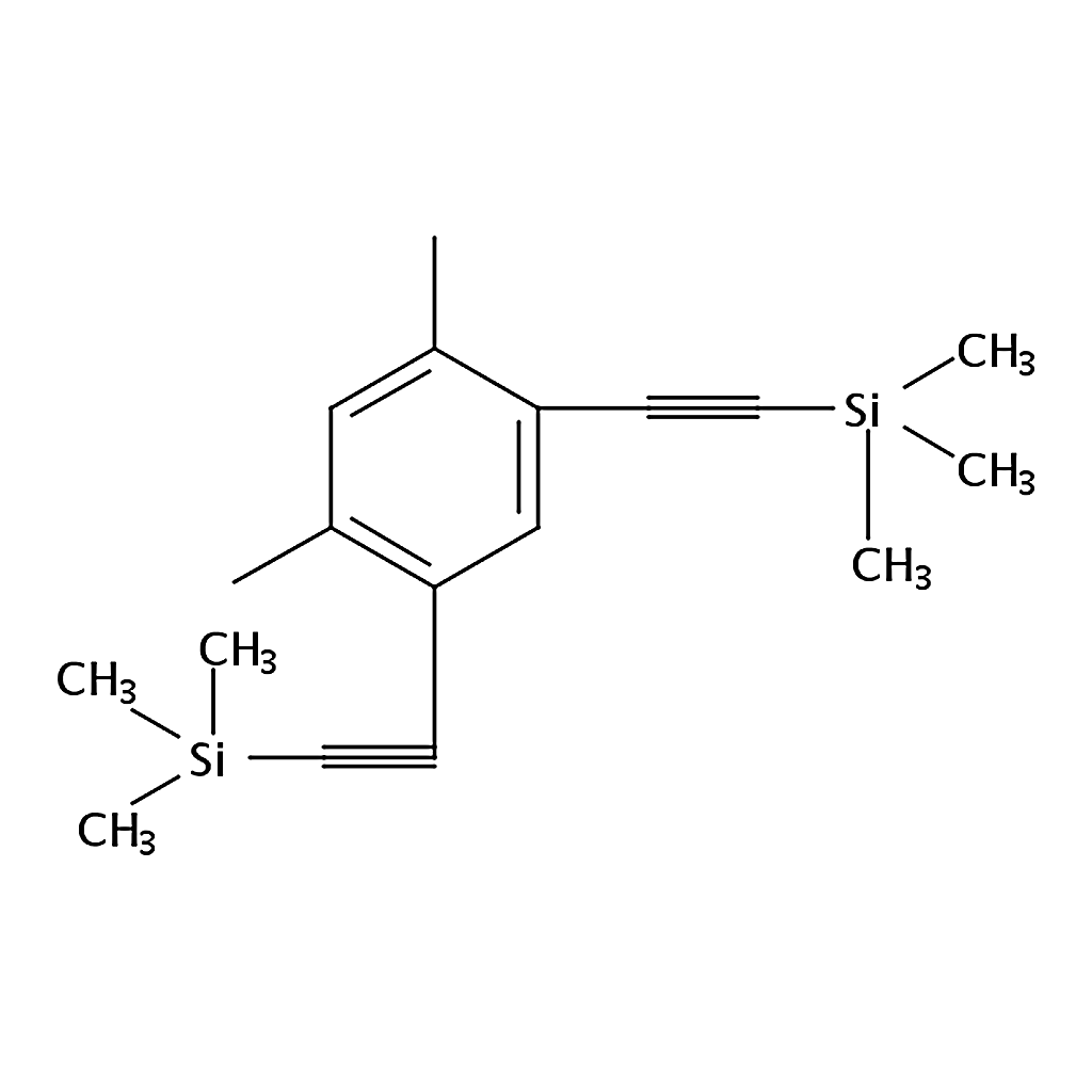 RHAWN 1,5-Dimethyl-2,4-bis[2-(trimethylsilyl)ethynyl]benzene