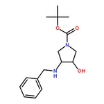 RHAWN trans-tert-Butyl 3-(benzylamino)-4-hydroxypyrrolidine-1-carboxylate