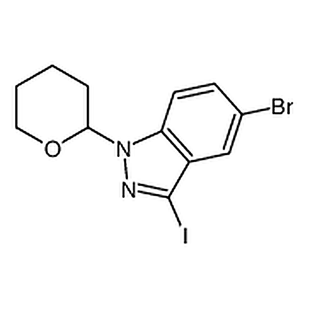 RHAWN 5-Bromo-3-Iodo-1-(Tetrahydro-2H-Pyran-2-Yl)-1H-Indazole