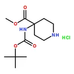 RHAWN Methyl 4-((tert-butoxycarbonyl)amino)piperidine-4-carboxylate hydrochloride