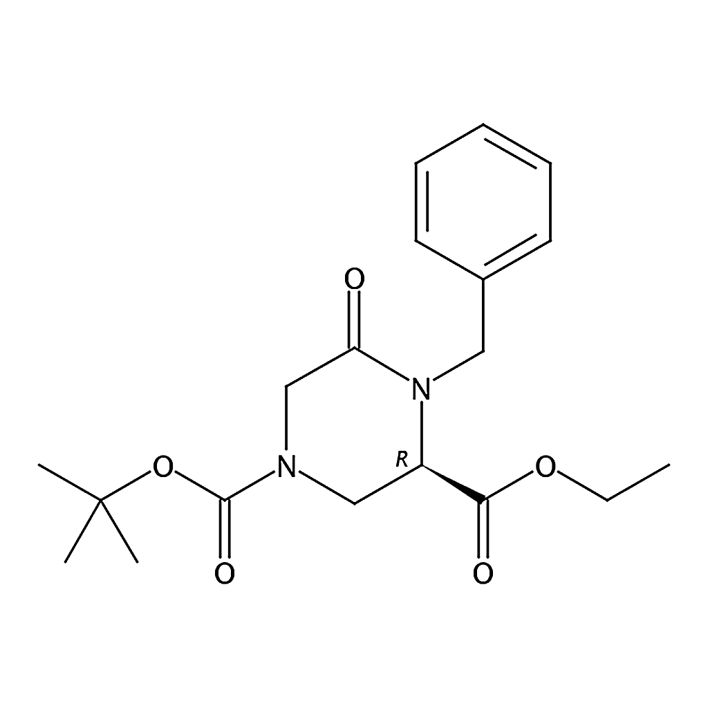 RHAWN (R)-1-tert-Butyl 3-ethyl 4-benzyl-5-oxopiperazine-1，3-dicarboxylate